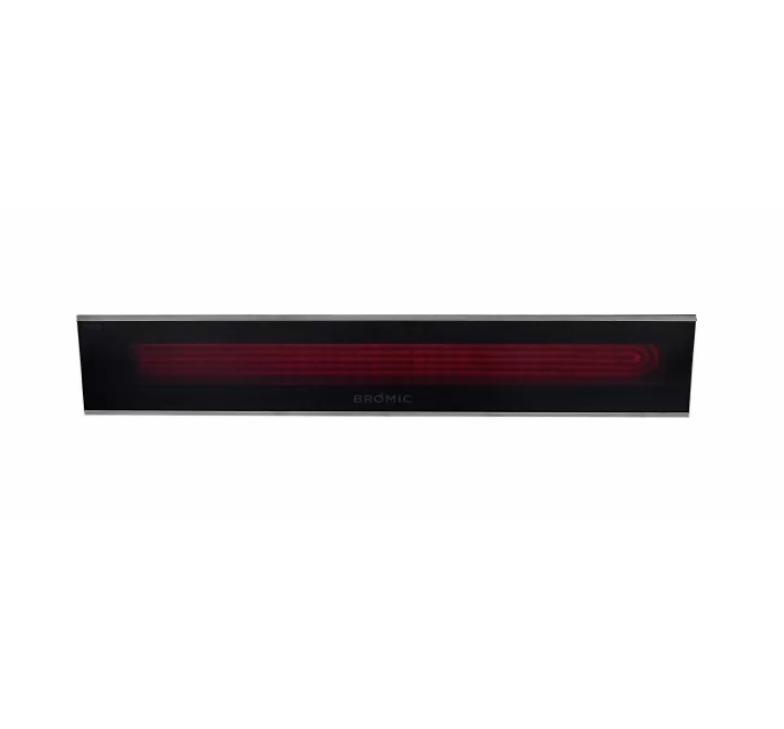 BROMIC PLATINUM SMART-HEAT ELECTRIC 3400W Black/White Heater, Front Angle