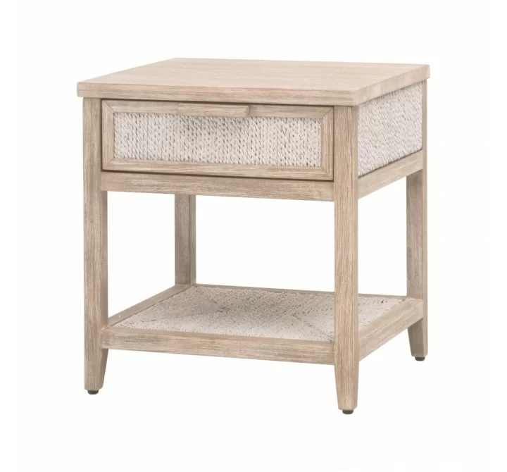 Essentials For Living Malay 1-Drawer Nightstand - Front Side Angle