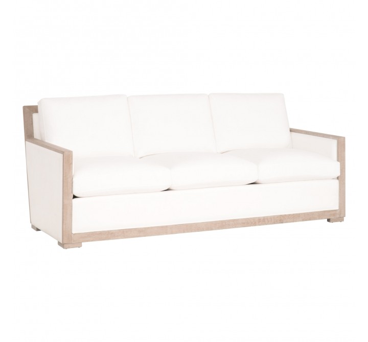  Essentials For Living Manhattan 85" Wood Trim Sofa - Front Side Angle