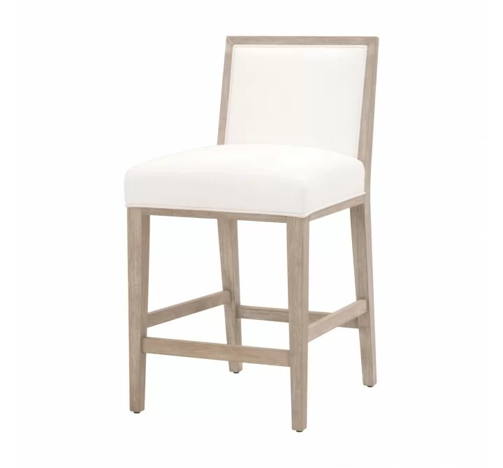 Essentials For Living Martin Counter Stool - LiveSmart Peyton Pearl Natural Slate - Front Side Angle