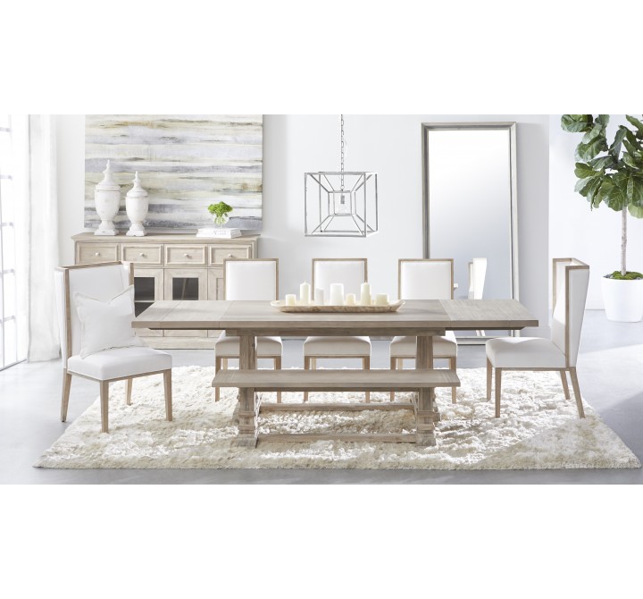 Essentials For Living Martin Dining Chair in LiveSmart Peyton Pearl - Lifestyle