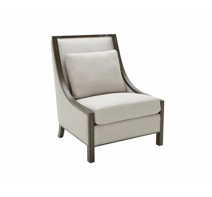 Sunpan Massimo Lounge Chair - Linen - Angled