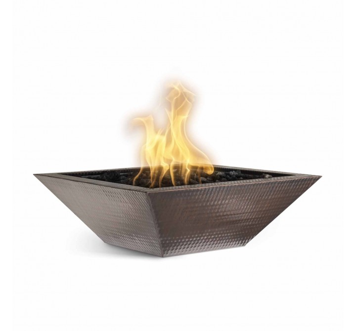 The Outdoor Plus Maya Hammered Copper Fire Bowl