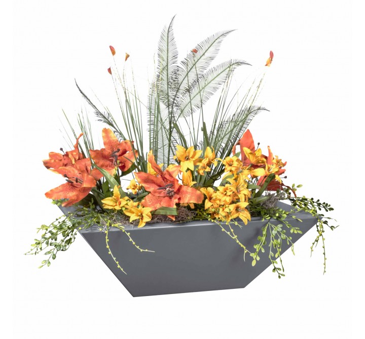 The Outdoor Plus Maya Powder Coated Planter Bowl