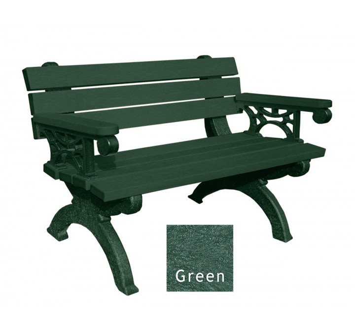 Polly Products Monarque Backed Bench With Arms