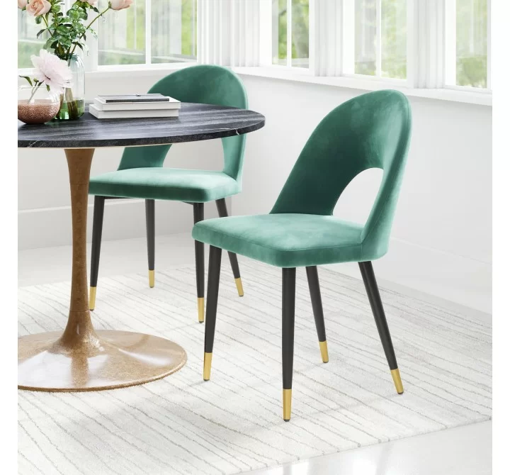 Menlo Dining Chair in Green- Lifestyle 1