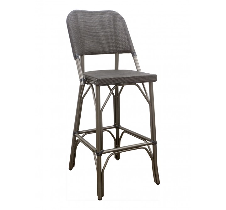 Powder Coated Aluminum Finish Barstool - METRO B
