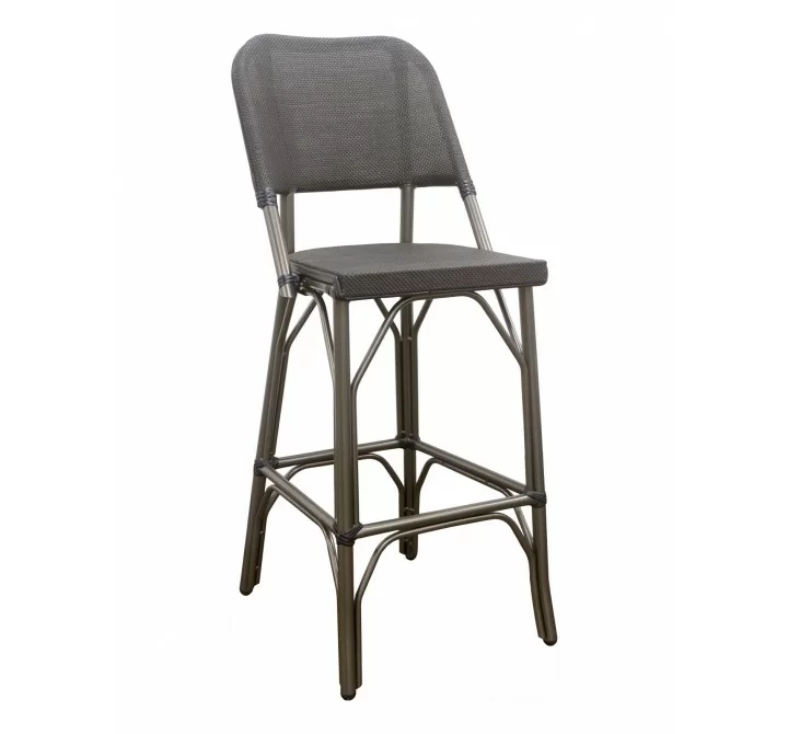 Powder Coated Aluminum Finish Barstool - METRO B