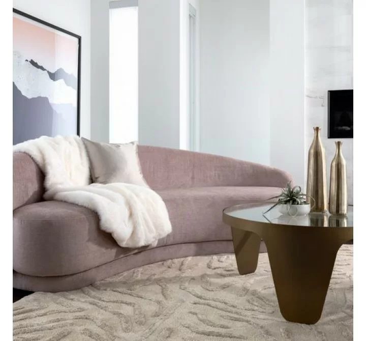 Sunpan Kenya Hand-Tufted Rug Beige in 6' X 9' / 8' X 10 / 9' X 12' - Lifestyle