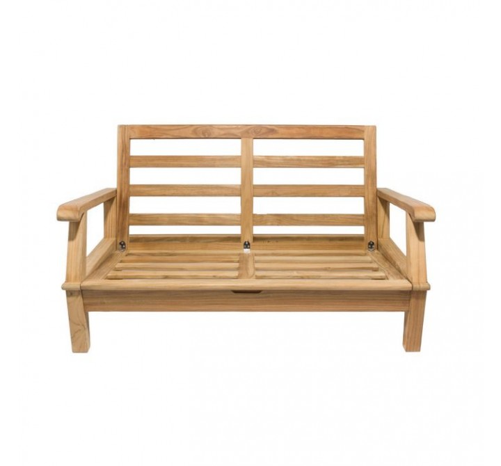 Royal Teak Miami Love Seat / 2-Seater / FRAME ONLY