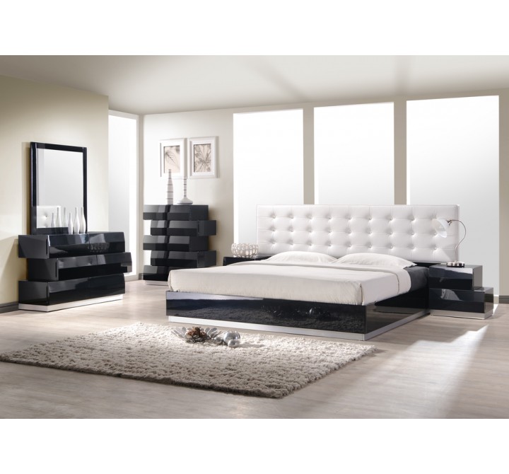 J&M Furniture Milan Black Bedroom Collection