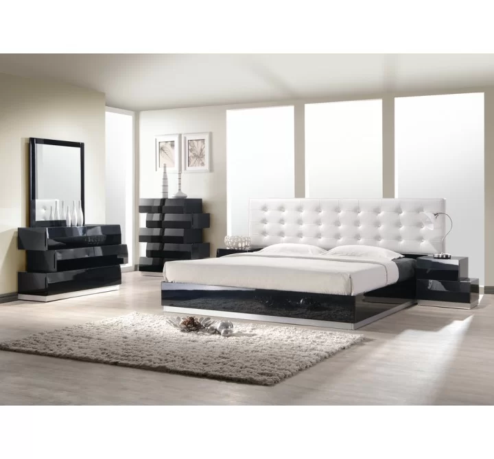 J&M Furniture Milan Black Bedroom Collection