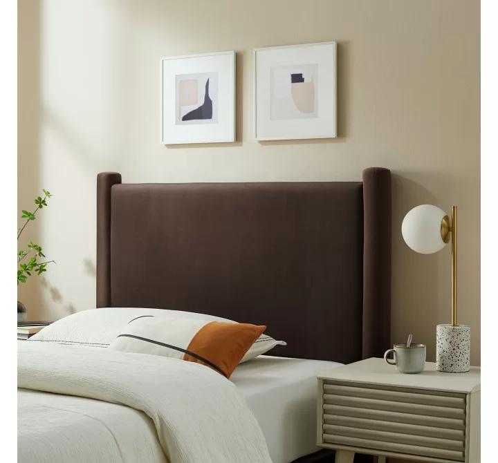 Modway Rael Performance Velvet Twin Headboard Brown