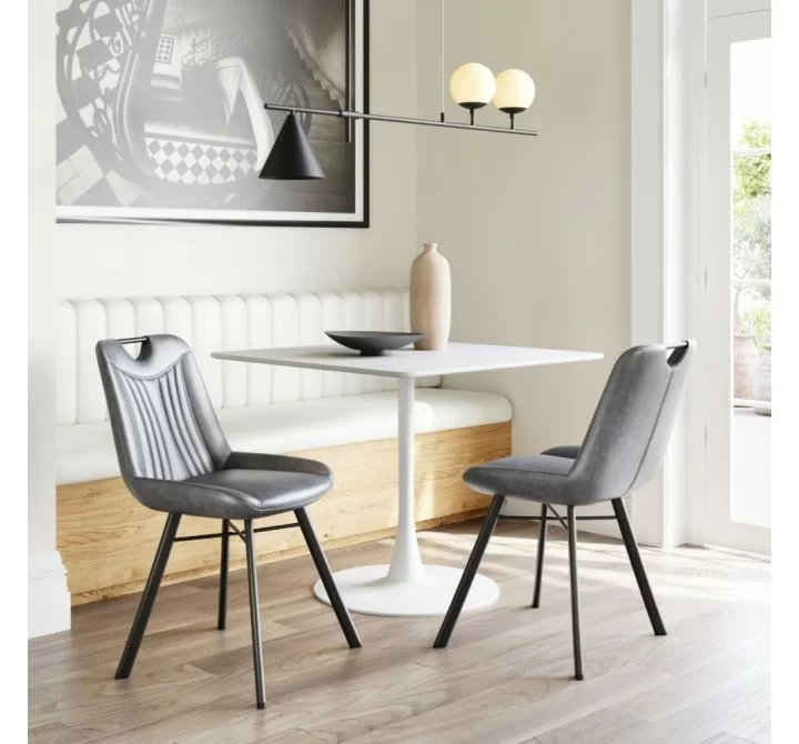 Zuo Modern Molly Dining Table in White - Lifestyle