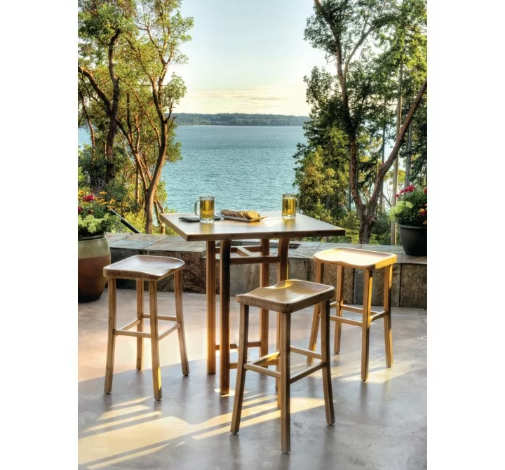 Greenington Tulip Counter Height Table, Caramelized - Lifestyle