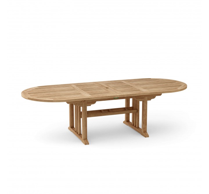 Anderson Teak 106" Sahara Oval double Extension Table-1