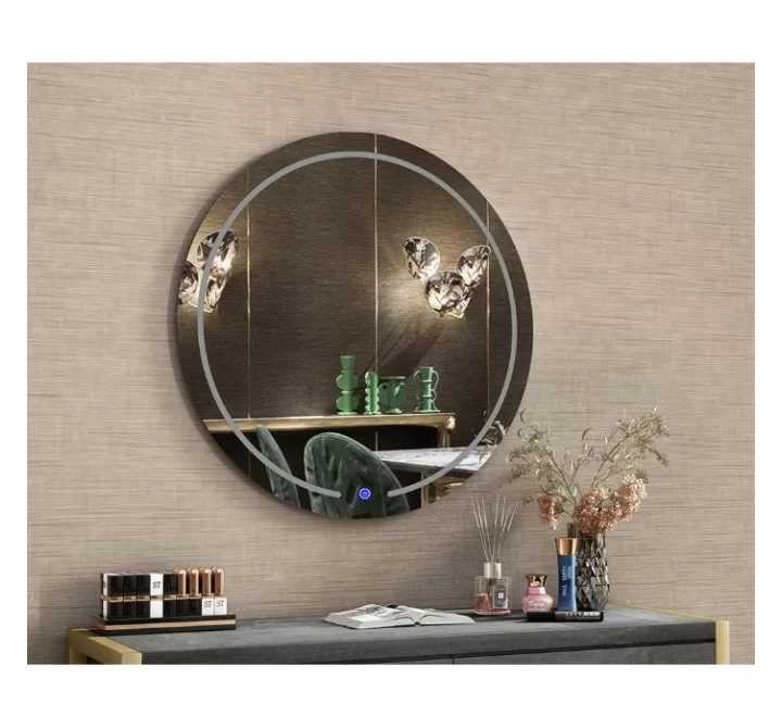 Whiteline Modern Living Valerie LED Round Mirror - Lifestyle