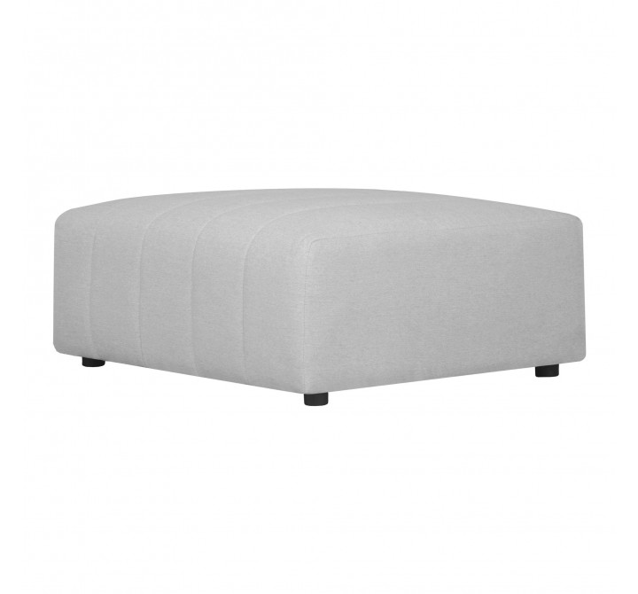 Moe's Home Collection Lyric Ottoman, Beige - Front Side Angle