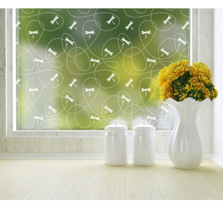Odhams Press Dragonflies Privacy Adhesive Window Film
