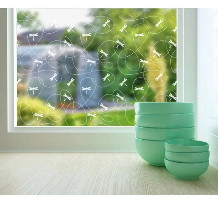 Odhams Press Dragonflies Sheer Adhesive Window Film
