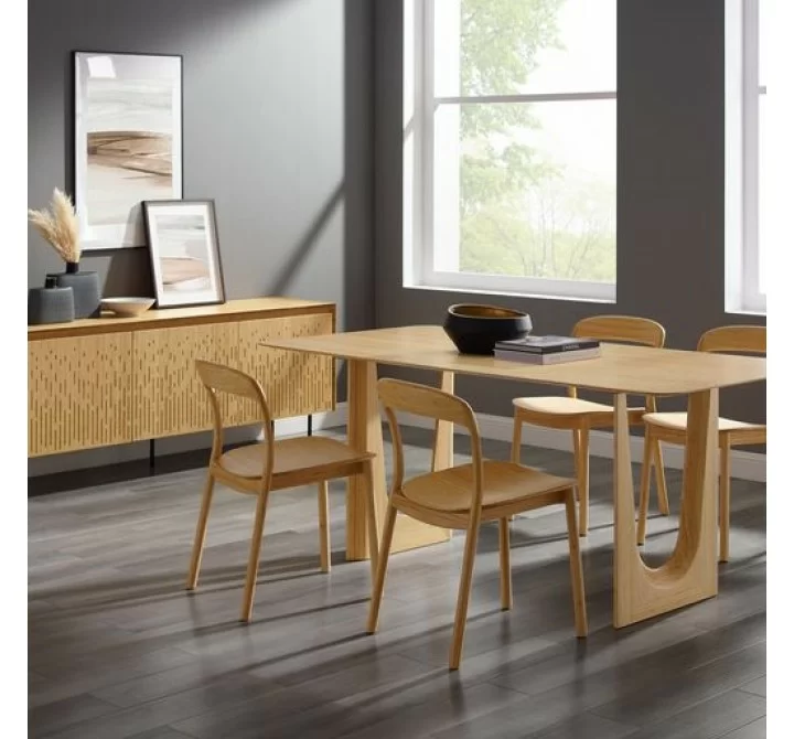 Greenington Hanna Chair Bamboo Seat, Wheat - Set of Two - Lifestyle