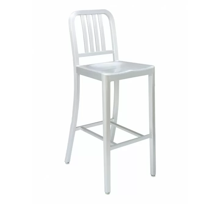 Brushed Aluminum Finish Barstool - NAV-01B