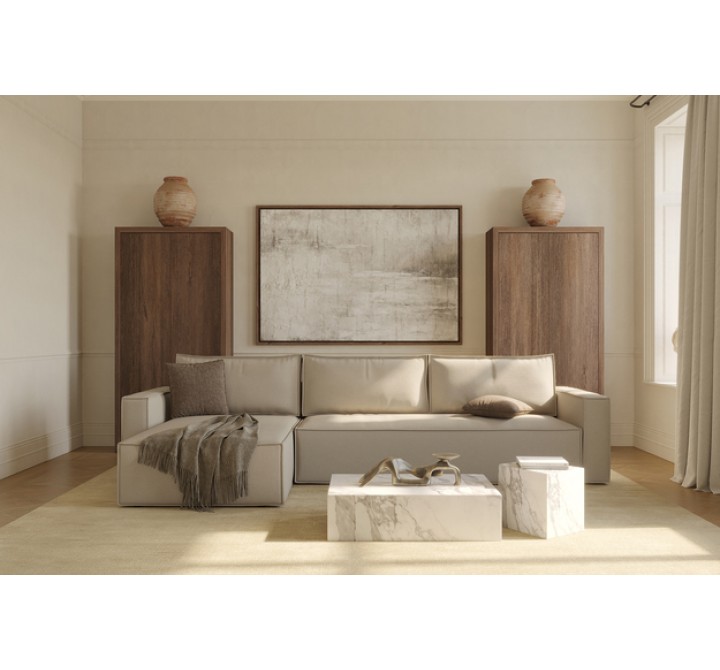 Innovation Living Newilla Sofa Bed Lounger with Standard Arms 257 - Adario, Taupe