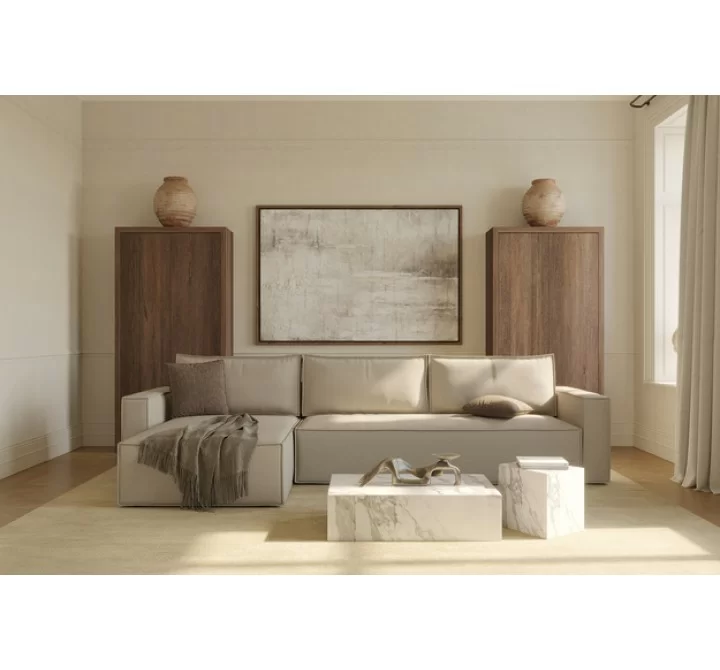 Innovation Living Newilla Sofa Bed Lounger with Standard Arms 257 - Adario, Taupe
