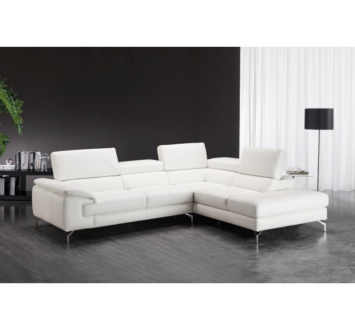 J&M Furniture Nila Premium Leather Sectional Left
