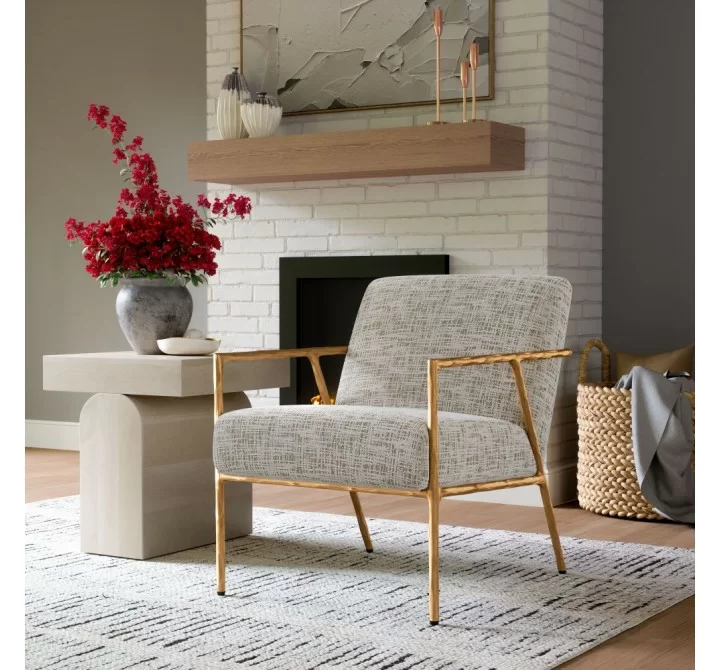 Zuo Modern Norrebro Accent Chair Beige Frost - Lifestyle