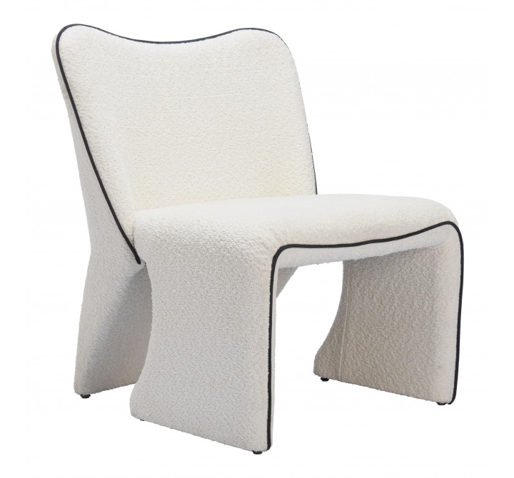 Novo Accent Chair Ivory - Angled 1