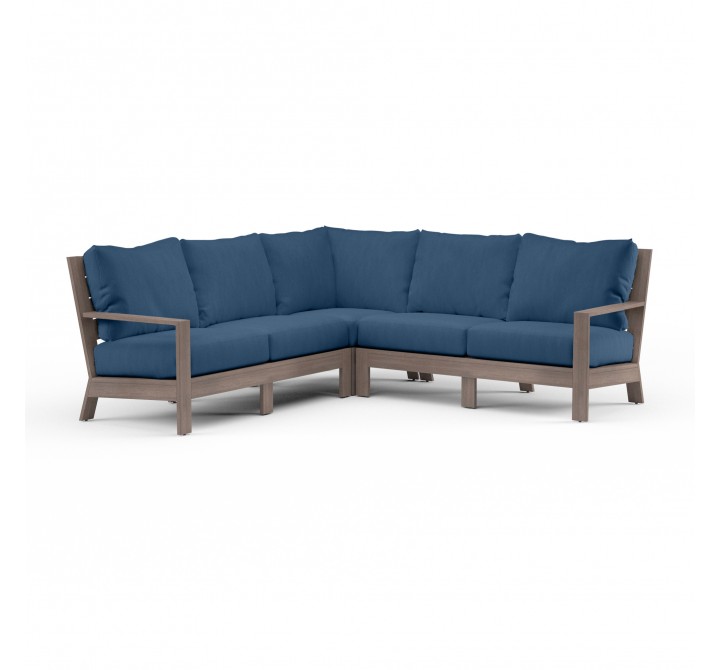 Laguna Sectional in Spectrum Indigo, No Welt - Front Side Angle
