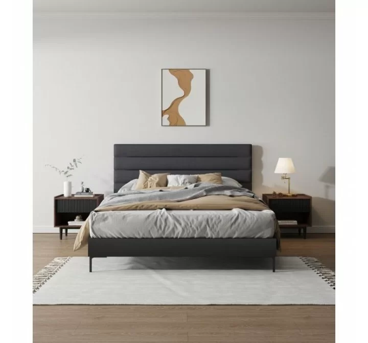 Manhattan Comfort Duane Modern Ribbed Nightstand Set