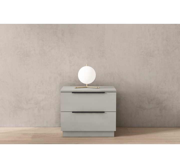Damien Nightstand in Light Gray-Lifestyle 1