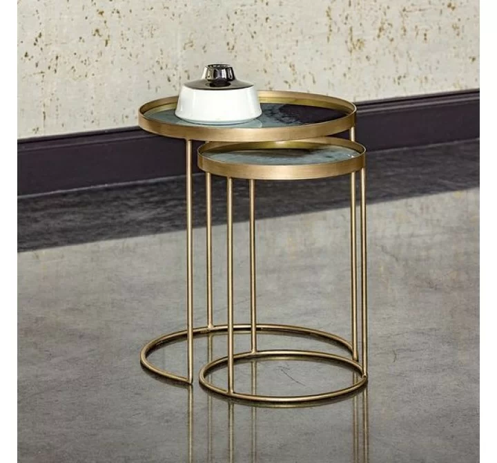 Sunpan Thalia Nesting Table - Set of Two - Lifestyle