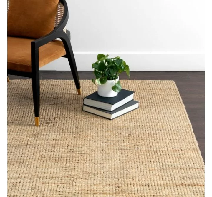 Sunpan Meknes Hand-Woven Rug - Natural 6' X 9' / 8' X 10' / 9' X 12' / 10' X 14' - Lifestyle