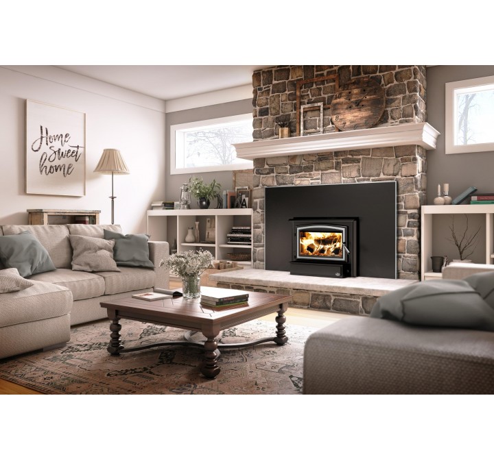 Osburn Stoves 1700 Wood Insert with Heat Activated Variable Speed Blower - Lifestyle 1