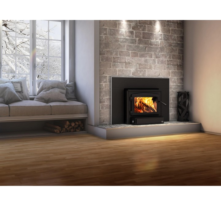 Osburn Stoves 2000 Wood Insert with Heat Activated Variable Speed Blower - Lifestyle 1