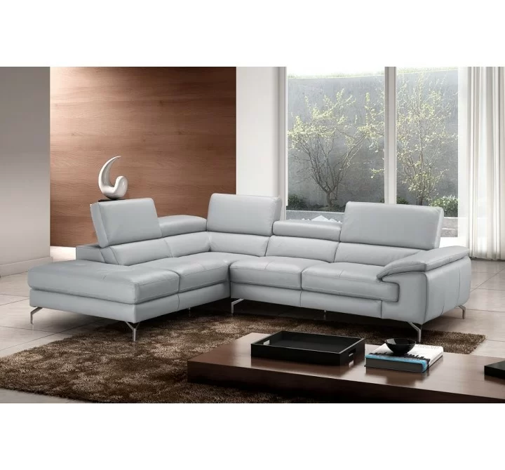 J&M Furniture Olivia Premium Leather Sectional In Left / Right Facing Chaise