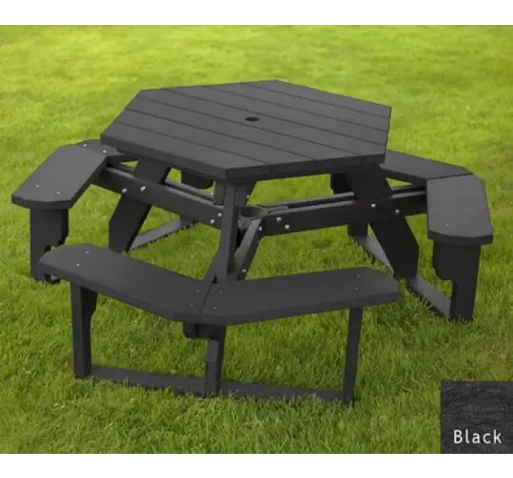 Polly Products Open Hexagon Table
