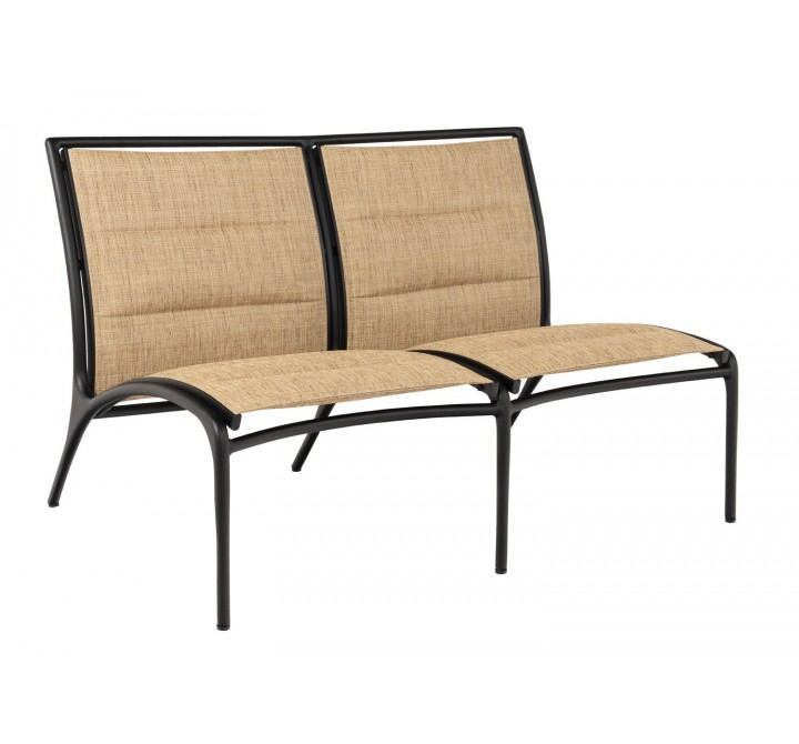 Woodard Orion Padded Sling Armless Love Seat