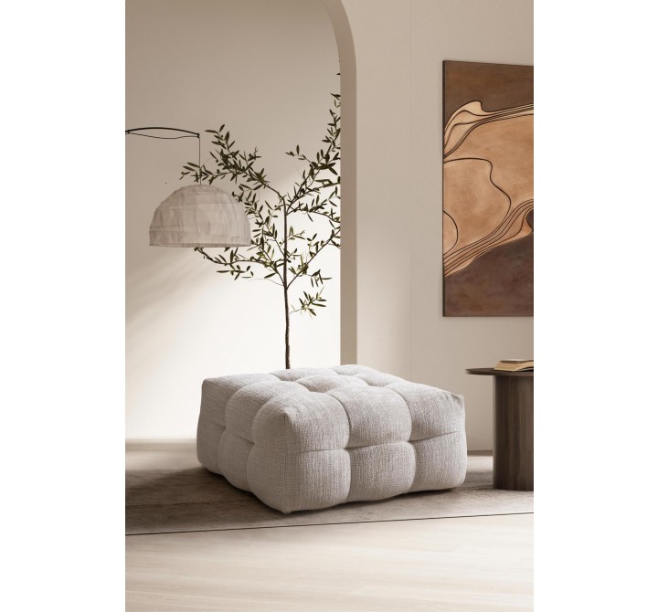 Cloud Ottoman in Beige-Lifestyle 1