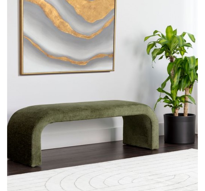 Sunpan Nahara Bench Bergen Olive - Lifestyle