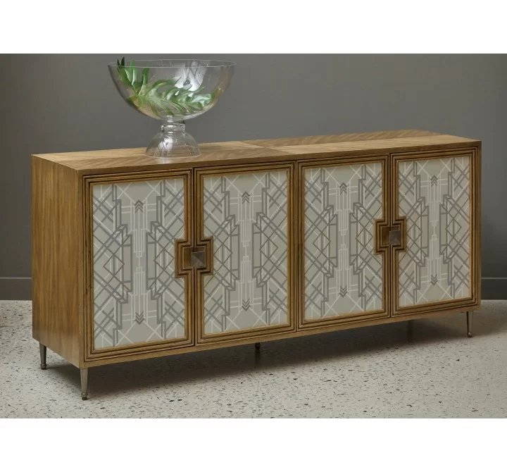 Pulaski Furniture Mid-Century Modern 4 Door Credenza