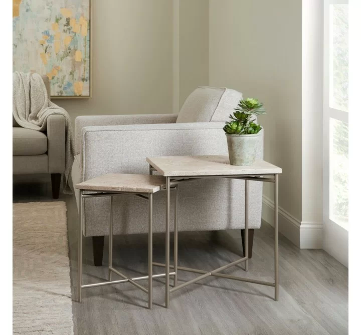 Pulaski Furniture Large Stone Top Nesting Table