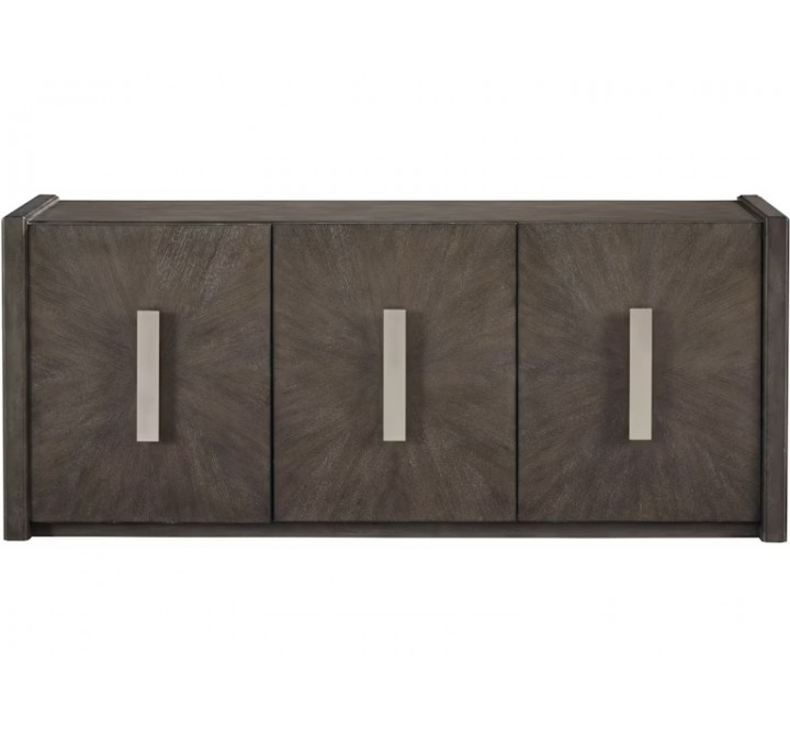 3-Door Credenza with Shelves-front