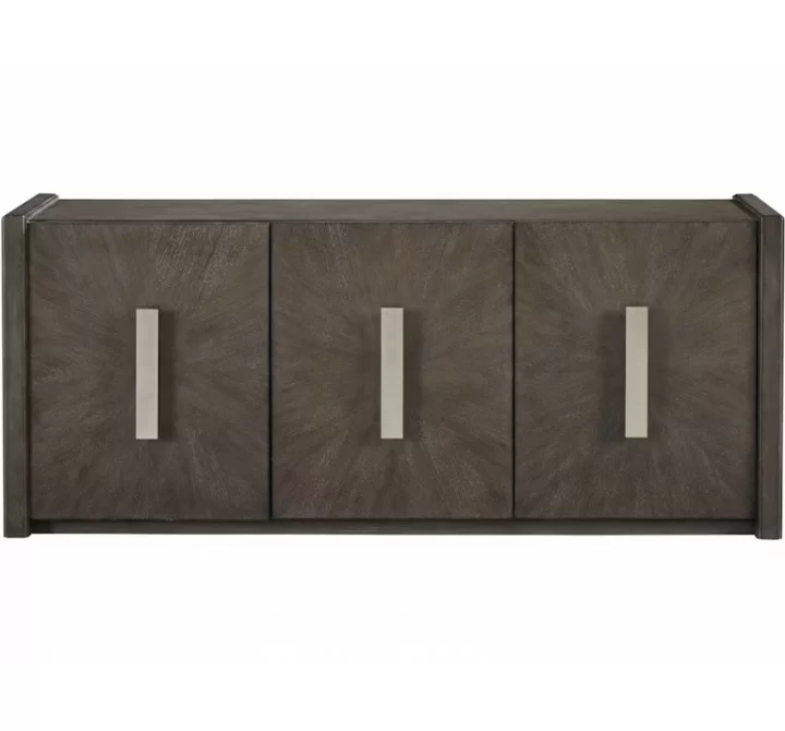 3-Door Credenza with Shelves-front