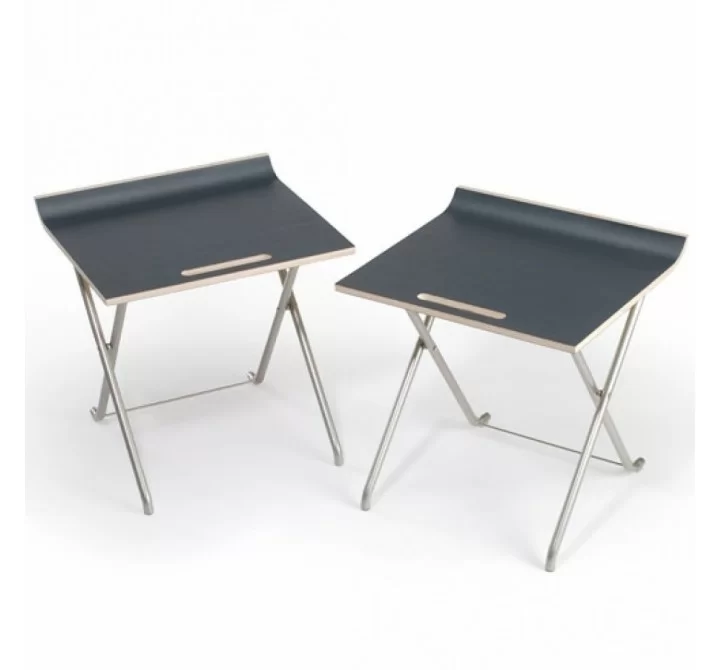 Paket folding chair Set of 2 - Charcoal Gray