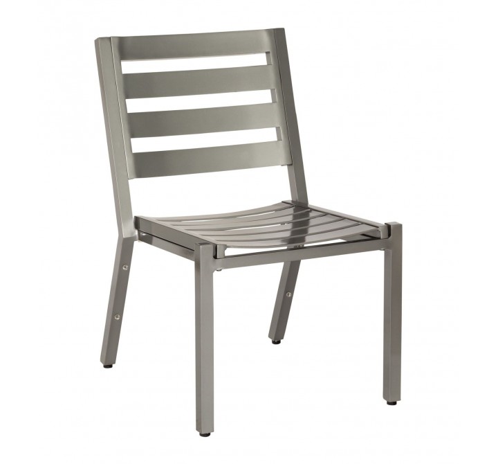 Woodard Palm Coast Slat Dining Side Chair - Stackable