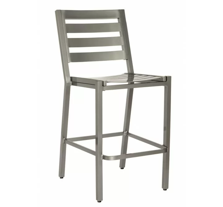 Woodard Palm Coast Slat Bar Stool - Angled